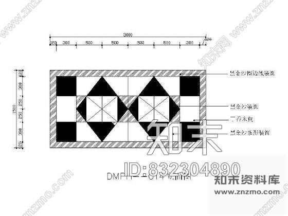 图块/节点石材地面拼花施工图下载【ID:832304890】