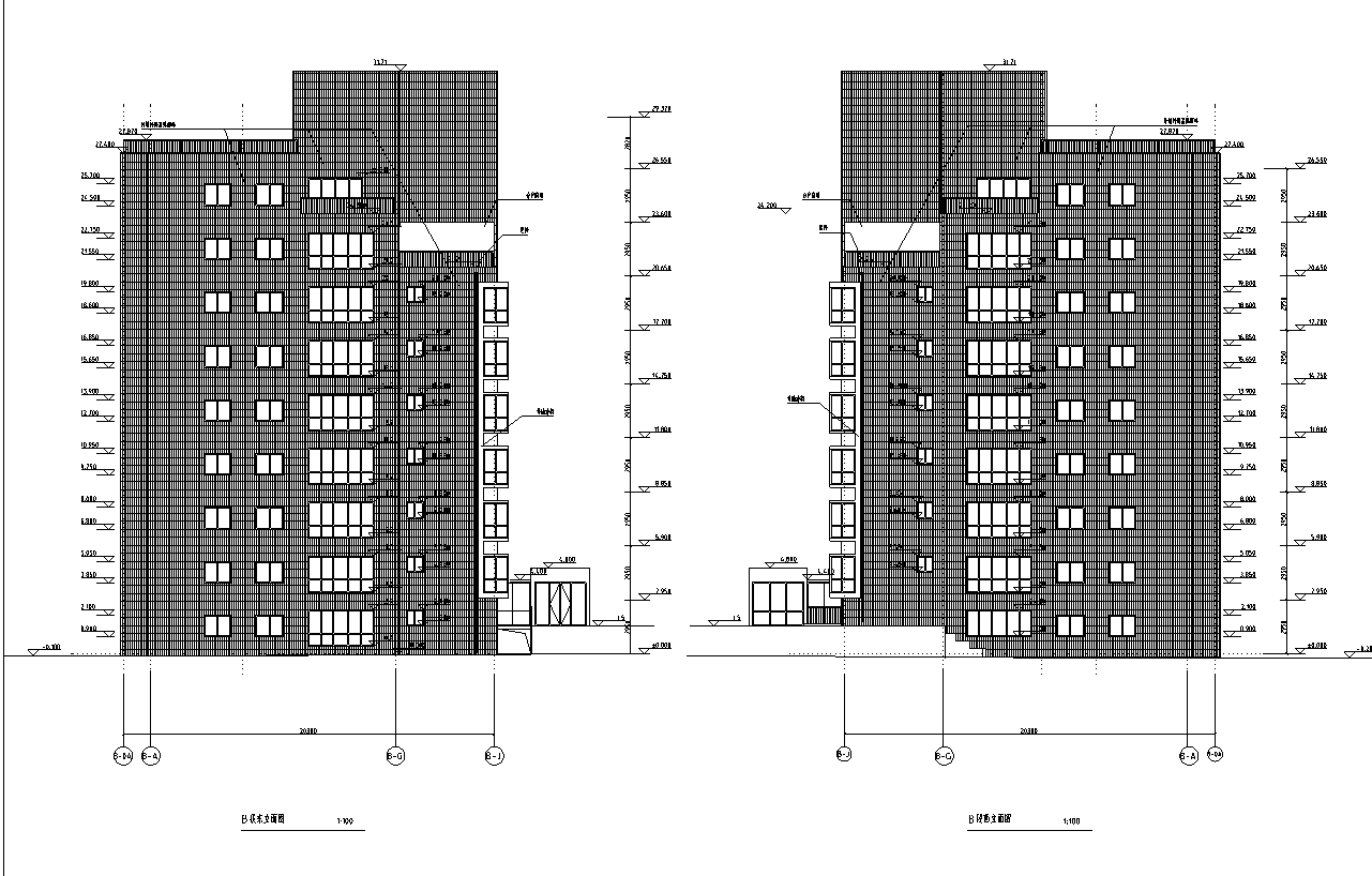 [德州]信誉楼房施工图建筑设计（清华大学建筑院）施工图下载【ID:149738119】