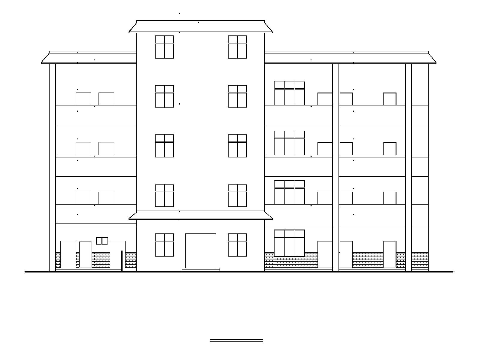 [贵州]新店镇鸭甸河小学综合楼建筑施工图cad施工图下载【ID:167031173】