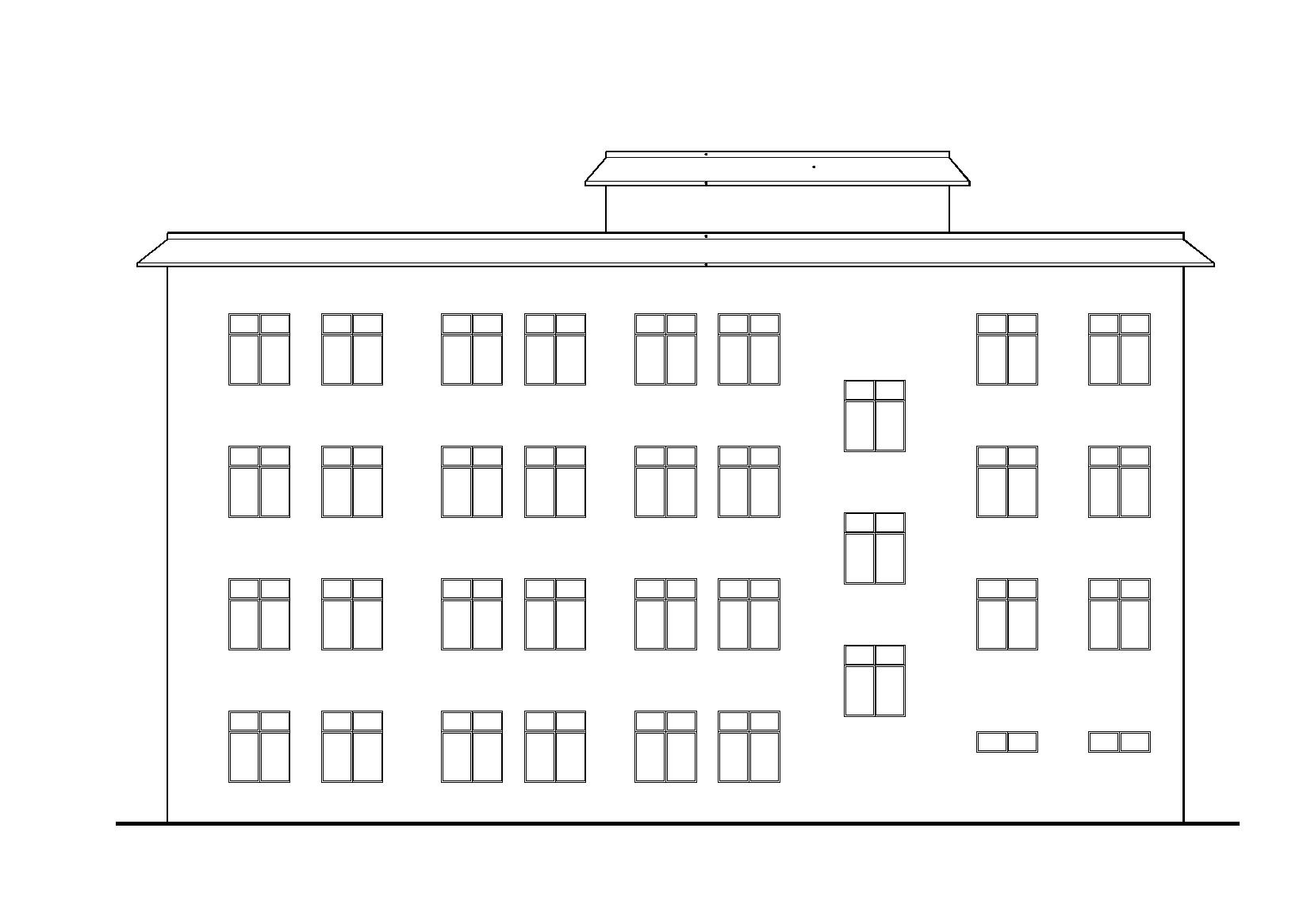 [贵州]新店镇鸭甸河小学综合楼建筑施工图cad施工图下载【ID:167031173】