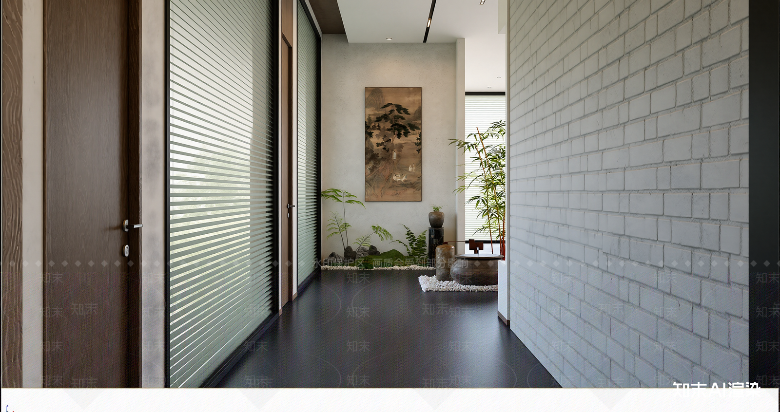 现代玄关3D模型下载【ID:1221995938】
