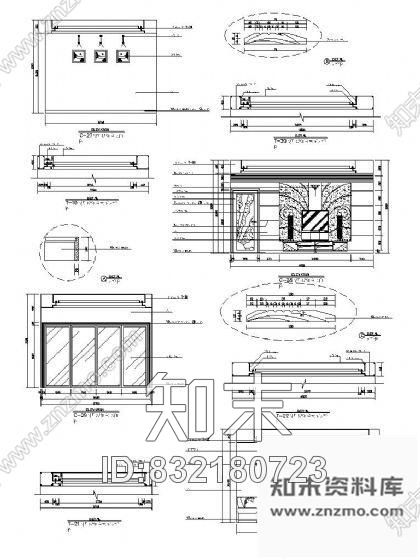 图块/节点豪华别墅视听娱乐室详图cad施工图下载【ID:832180723】