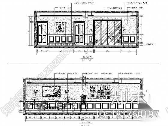 [重庆]温馨典雅3居室室内设计CAD施工图cad施工图下载【ID:181760197】