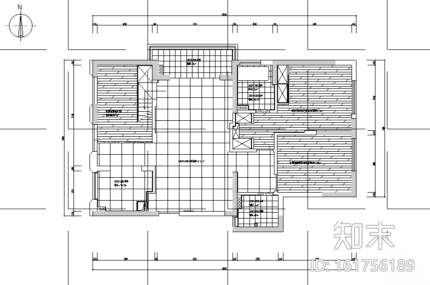 春江彼岸|现代艺术蓝色优雅住宅设计施工图（附效果图...cad施工图下载【ID:161756189】