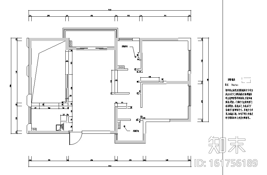 春江彼岸|现代艺术蓝色优雅住宅设计施工图（附效果图...cad施工图下载【ID:161756189】