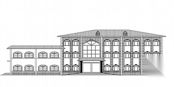 某小型办公楼和食堂浴室建筑施工图cad施工图下载【ID:160726120】