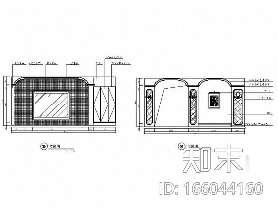 某欧式娱乐会所包房4装修图cad施工图下载【ID:166044160】