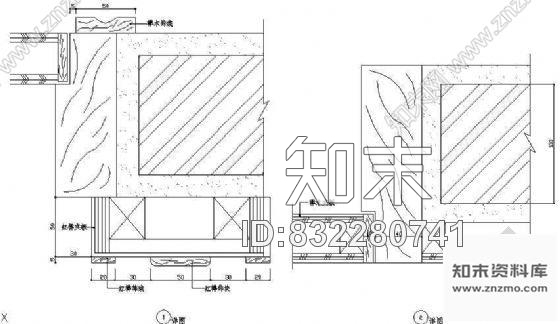 图块/节点墙面装饰详图5cad施工图下载【ID:832280741】