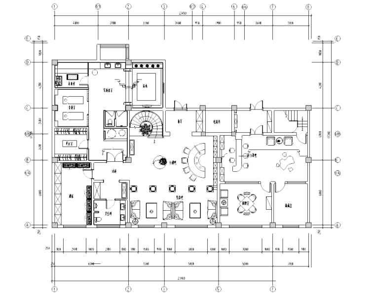 [内蒙古]鄂尔多斯某二层欧式古典豪宅施工图cad施工图下载【ID:161775102】