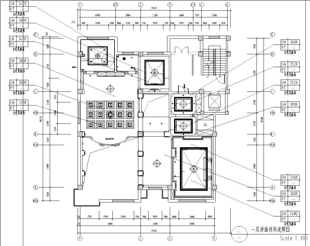 [内蒙古]鄂尔多斯某二层欧式古典豪宅施工图cad施工图下载【ID:161775102】