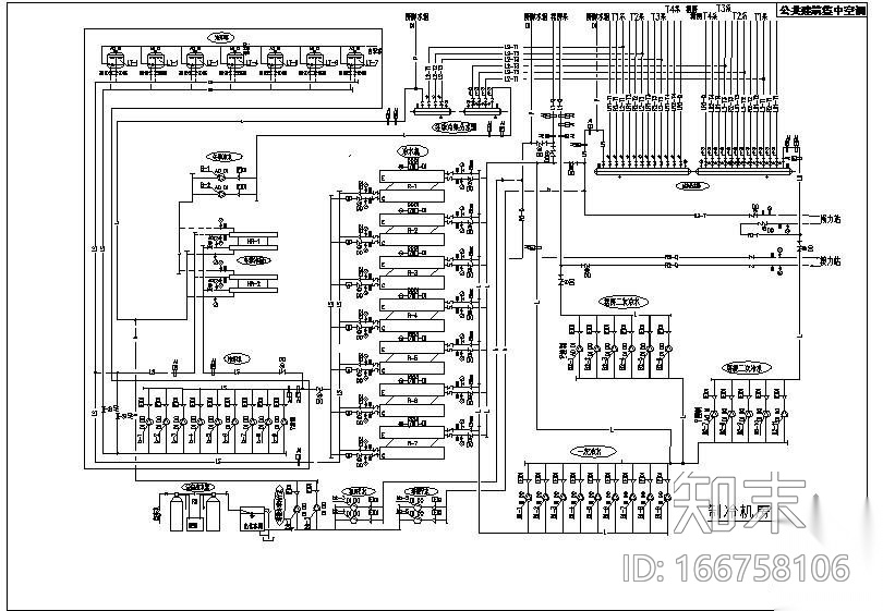 制冷机房自控原理图cad施工图下载【ID:166758106】