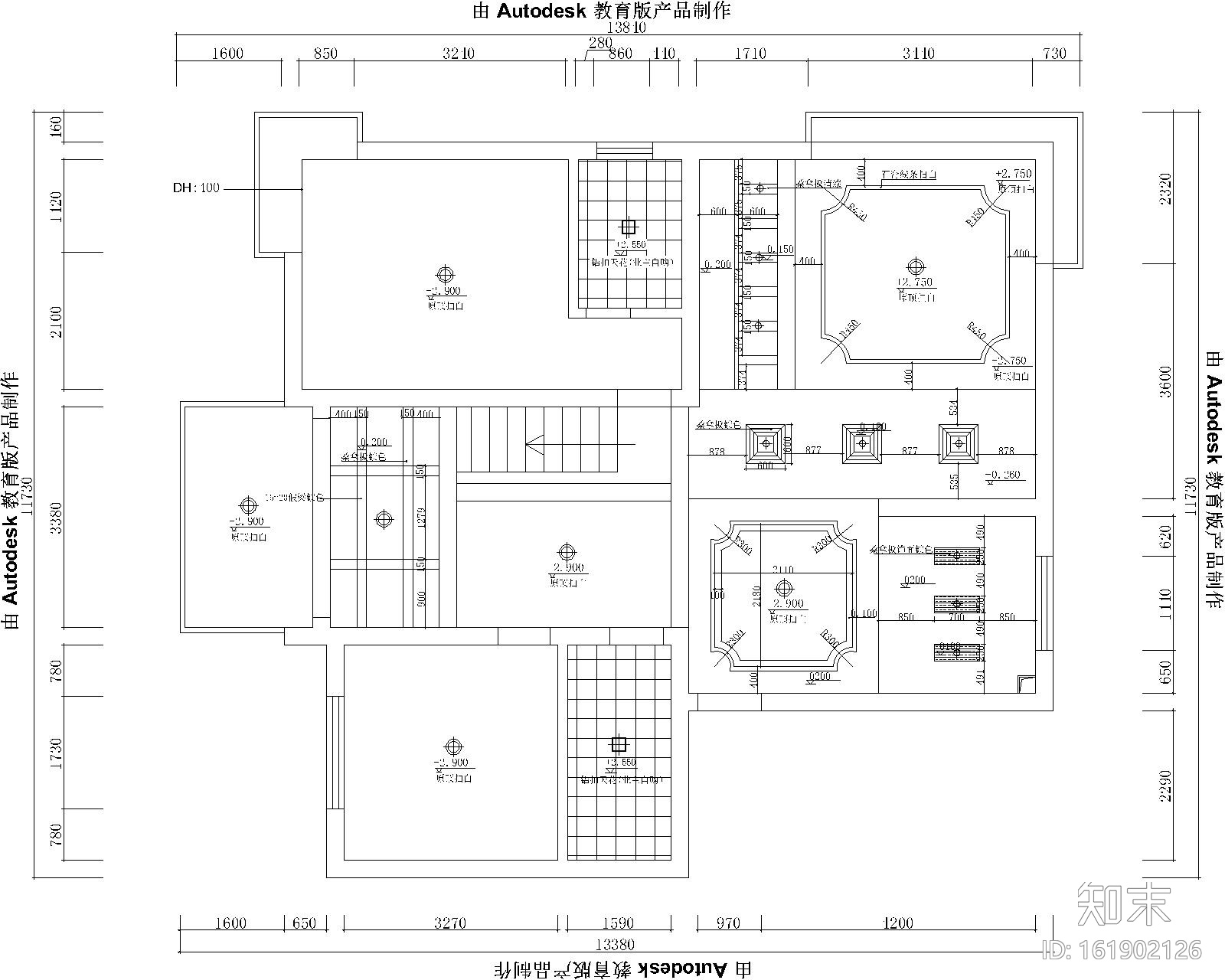 81款天花顶棚CAD图库大全施工图下载【ID:161902126】