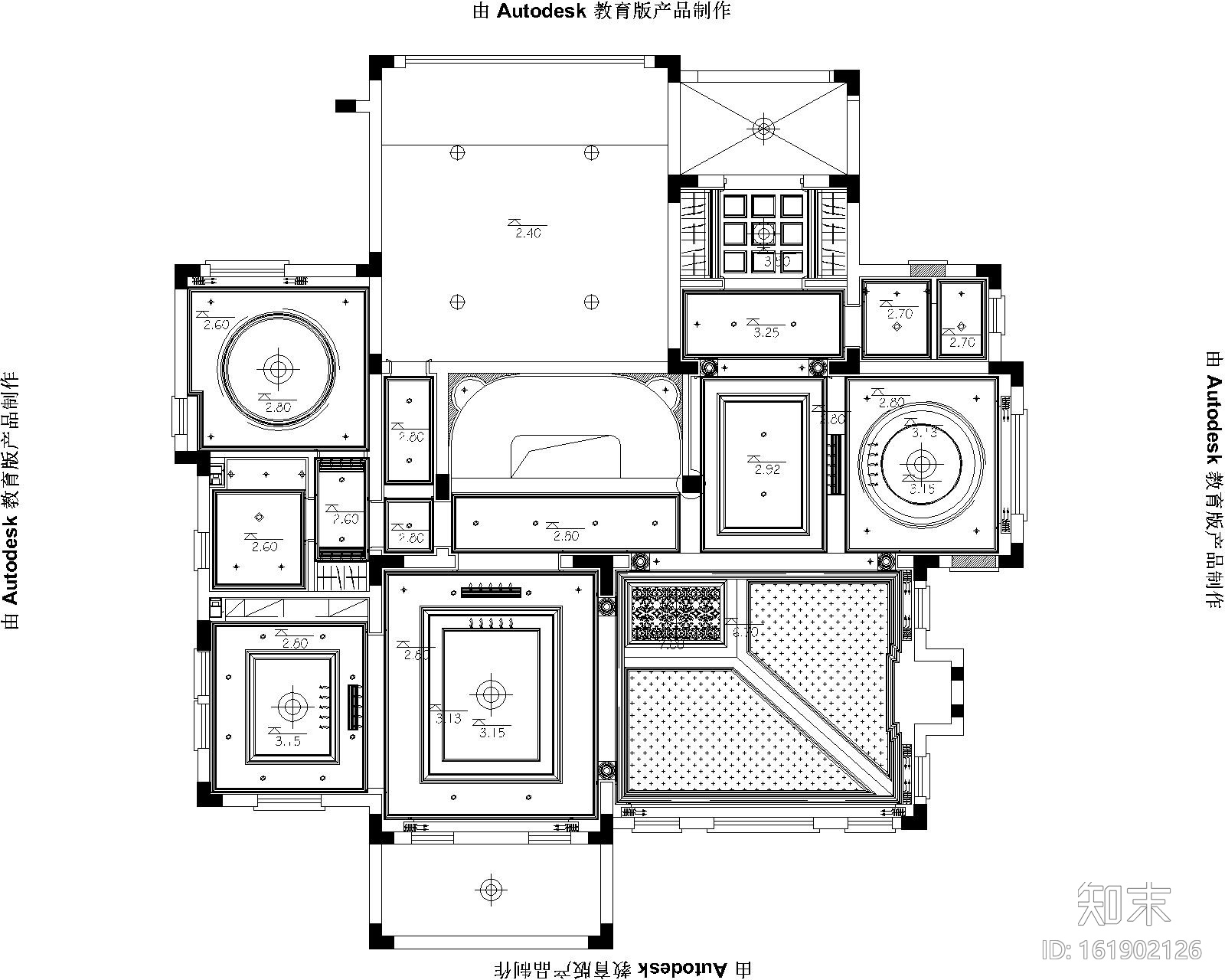 81款天花顶棚CAD图库大全施工图下载【ID:161902126】