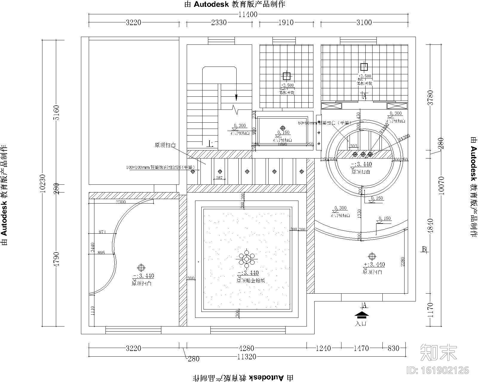 81款天花顶棚CAD图库大全施工图下载【ID:161902126】