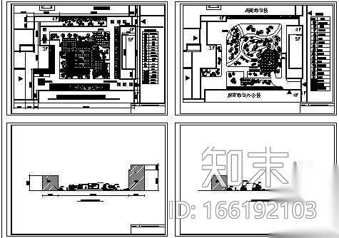 某学校中庭景观绿化方案施工图下载【ID:166192103】