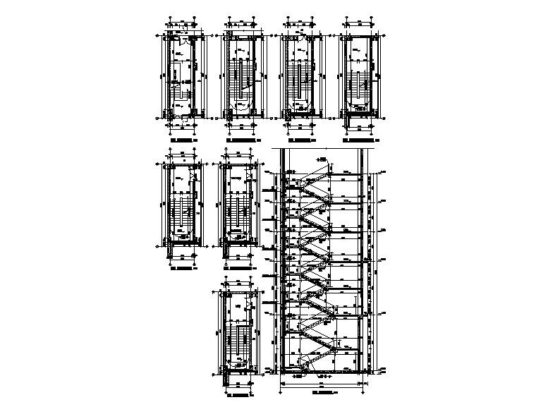 [四川]高层现代风格高等院校多功能艺术楼建筑施工图（1...cad施工图下载【ID:151563116】