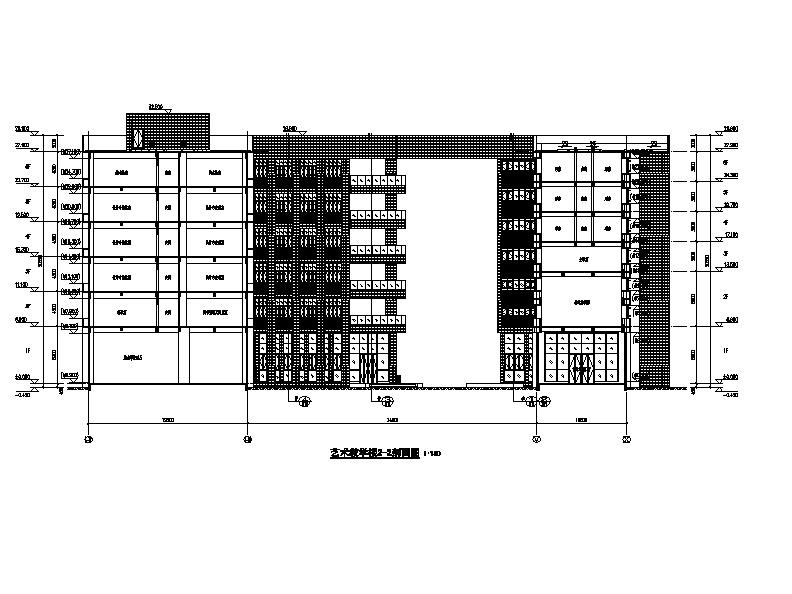 [四川]高层现代风格高等院校多功能艺术楼建筑施工图（1...cad施工图下载【ID:151563116】