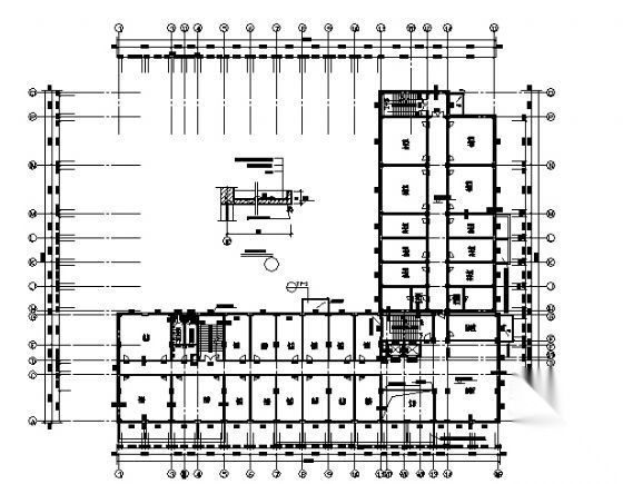 山东省烟台市某六层宾馆建筑方案图cad施工图下载【ID:151536169】