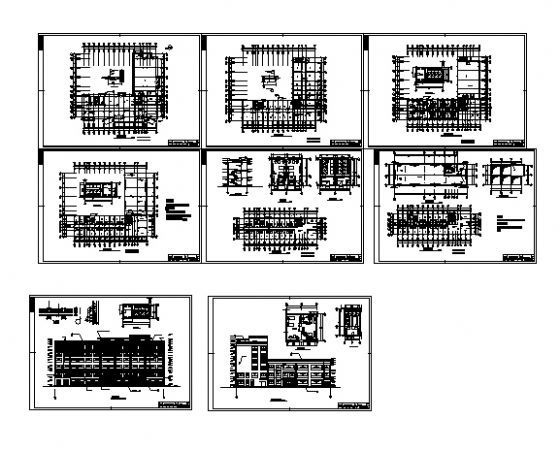 山东省烟台市某六层宾馆建筑方案图cad施工图下载【ID:151536169】