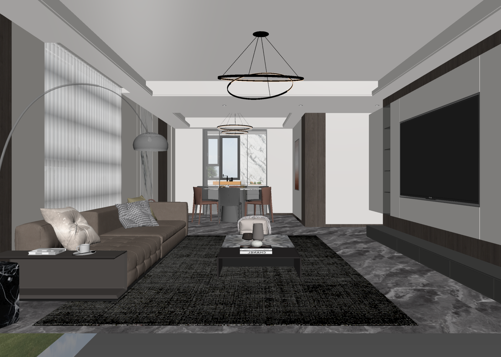 意式客餐厅3D模型下载【ID:1214734519】