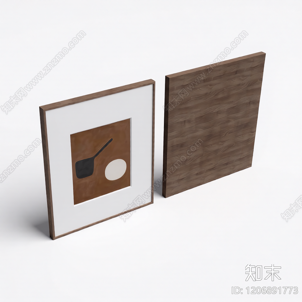 装饰画框组合3D模型下载【ID:1206891773】