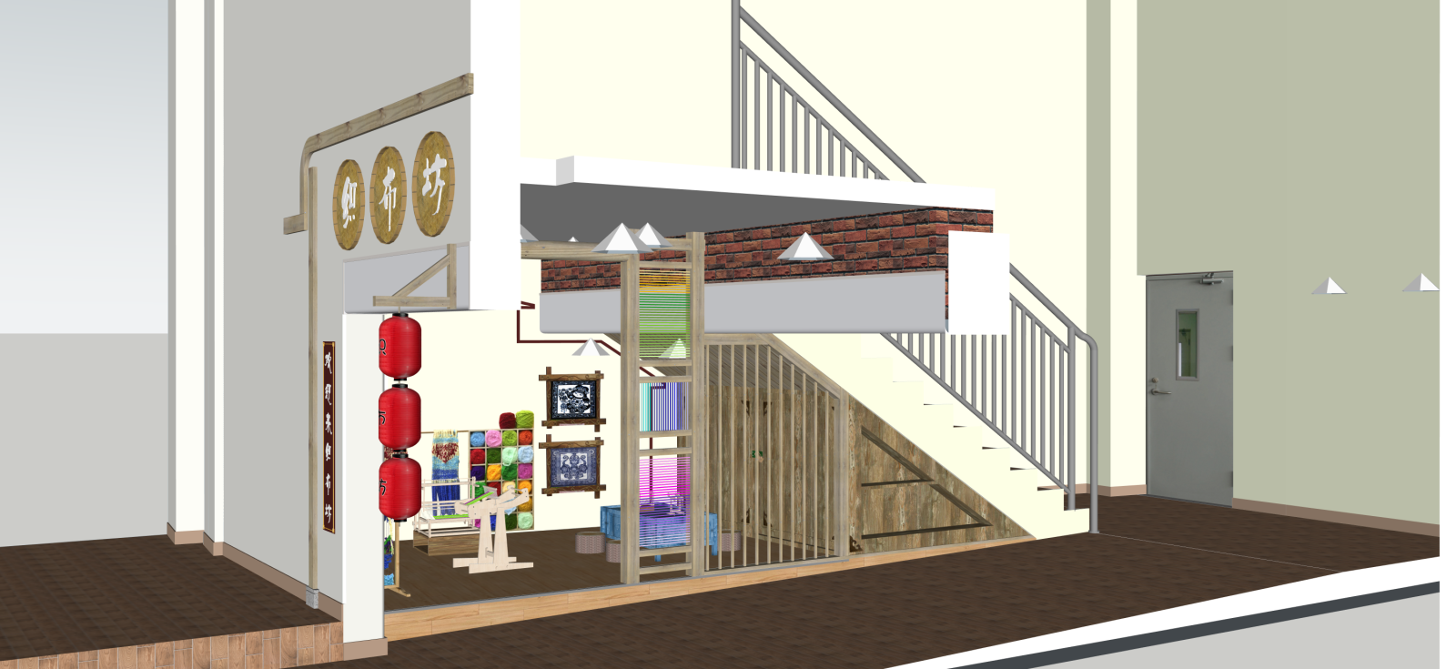 现代手工坊SU模型下载【ID:1222126924】