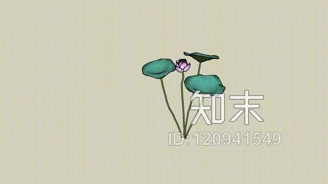 荷花SU模型下载【ID:120941549】