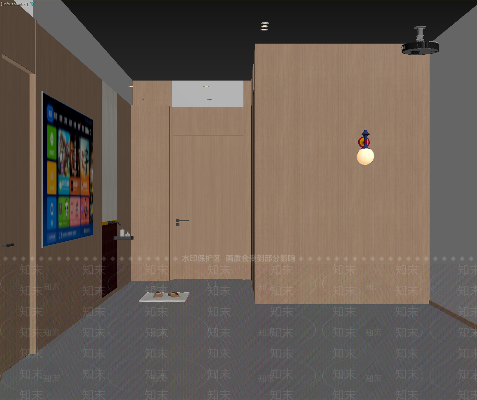 现代玄关3D模型下载【ID:1215002146】