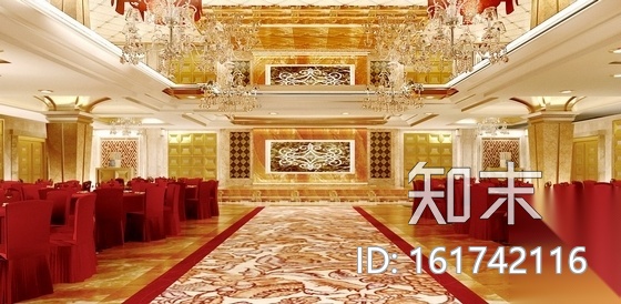 [天津]特色豪华五星级婚宴酒店CAD施工图（含效果方案...cad施工图下载【ID:161742116】