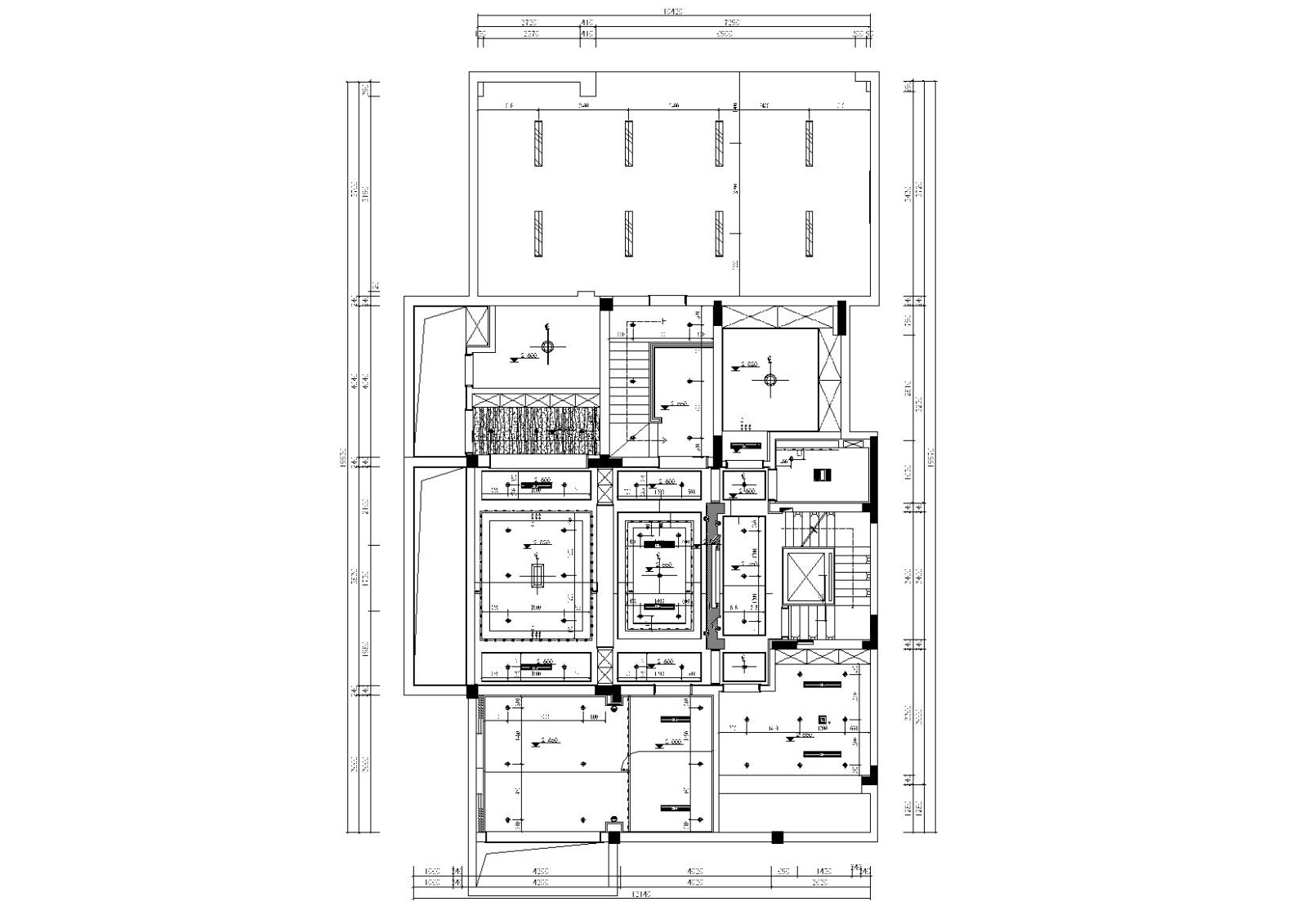 现代中式600㎡新中式三层别墅施工图+效果图施工图下载【ID:160403104】