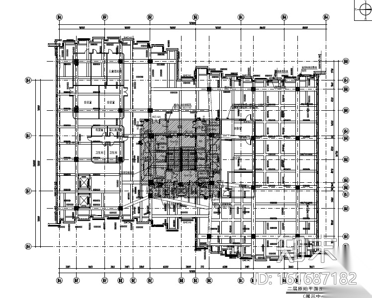 大涌华润城新展示中心室内设计施工图（附效果图+软装方...cad施工图下载【ID:161687182】