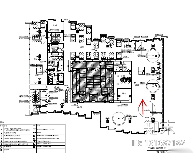 大涌华润城新展示中心室内设计施工图（附效果图+软装方...cad施工图下载【ID:161687182】