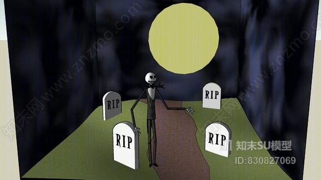 骷髅杰克SU模型下载【ID:830827069】