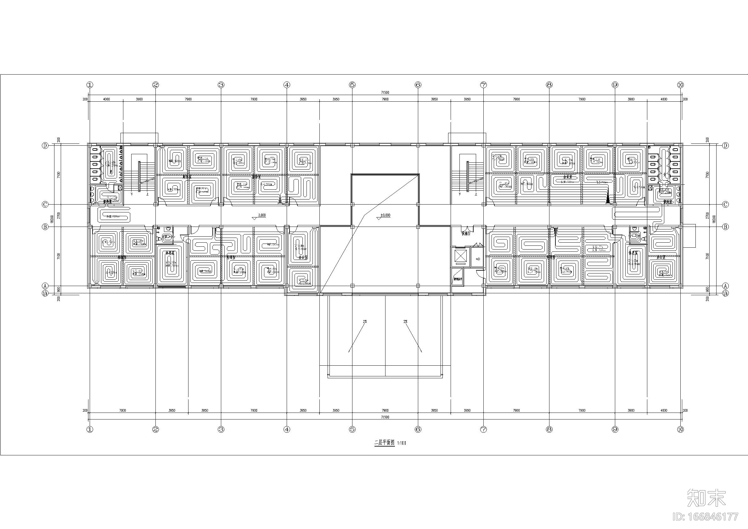 多层办公楼采暖空调系统设计2019cad施工图下载【ID:166846177】