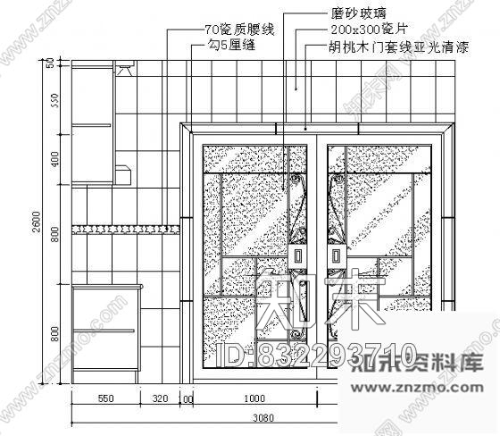 图块/节点厨房立面cad施工图下载【ID:832293710】