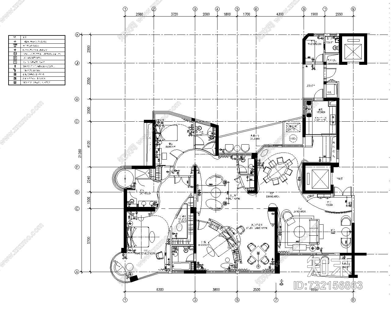 梁景华--杭州南都东方润园样板房施工图及实景cad施工图下载【ID:732156863】