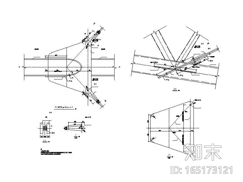 体育场升级改造钢结构施工图2016cad施工图下载【ID:165173121】