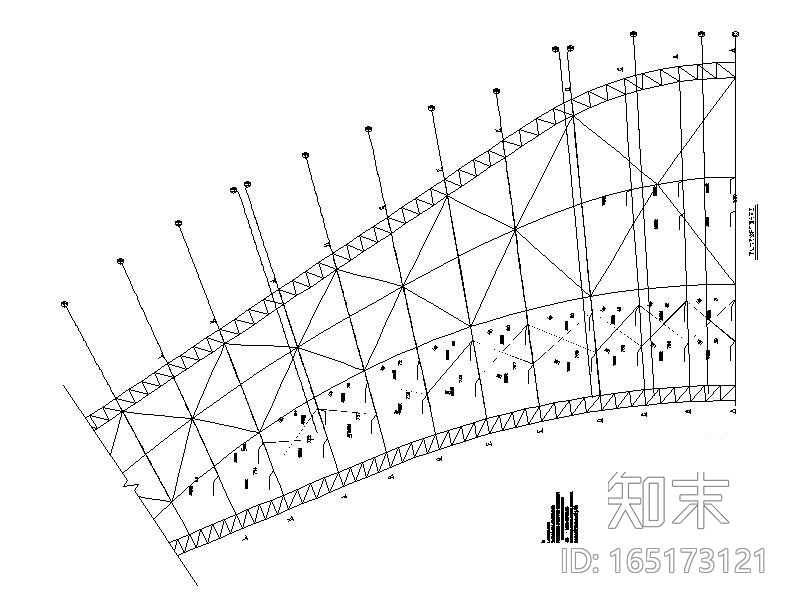 体育场升级改造钢结构施工图2016cad施工图下载【ID:165173121】