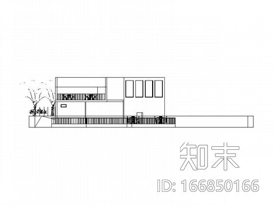 [课程设计]某休闲场所方案CAD图、渲染图施工图下载【ID:166850166】