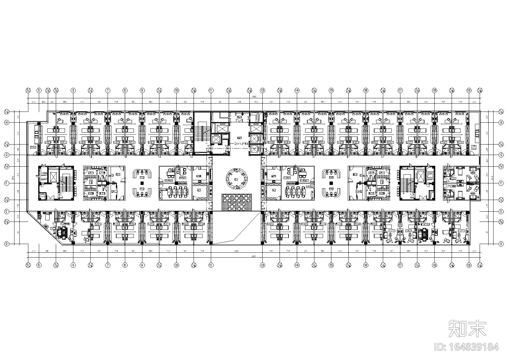 [浙江]杭州爱德医院主副楼室内装饰施工图cad施工图下载【ID:164839184】