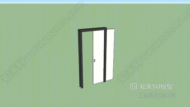 口袋推拉门SU模型下载【ID:935213008】