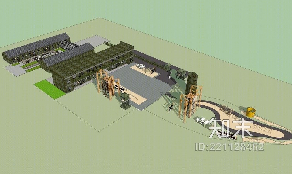 拓展中心训练基地SU模型下载【ID:221128462】