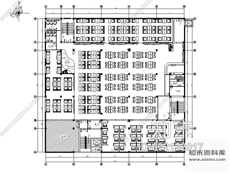 施工图某网吧设计装修图(含实景)施工图下载【ID:632122017】