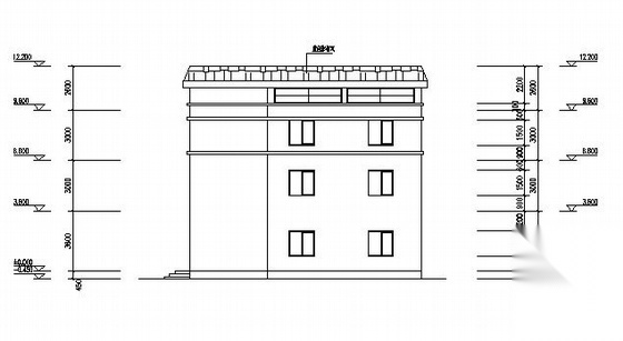 迁安市某村三层住宅楼建筑方案图cad施工图下载【ID:149844193】