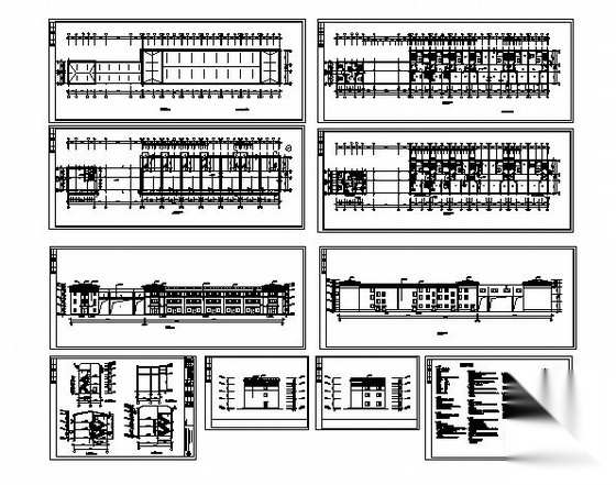 迁安市某村三层住宅楼建筑方案图cad施工图下载【ID:149844193】