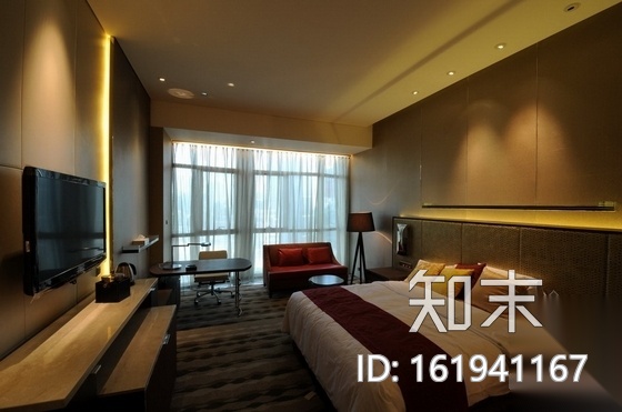 [深圳]超豪华五星级酒店客房装修施工图（含实景）cad施工图下载【ID:161941167】