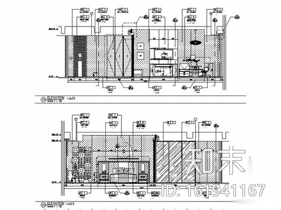 [深圳]超豪华五星级酒店客房装修施工图（含实景）cad施工图下载【ID:161941167】