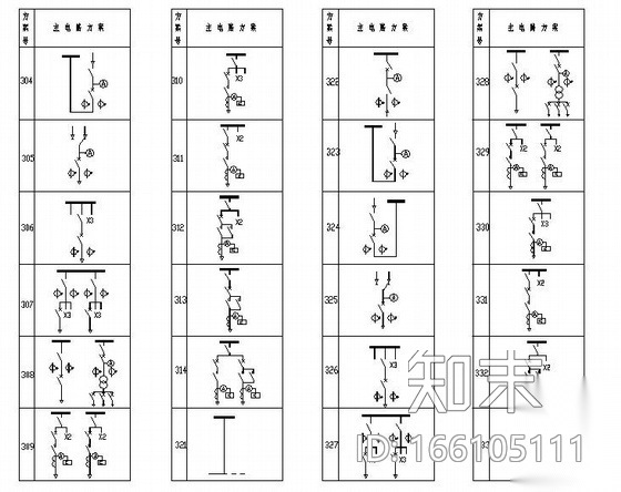 常用低压开关柜全套图纸cad施工图下载【ID:166105111】