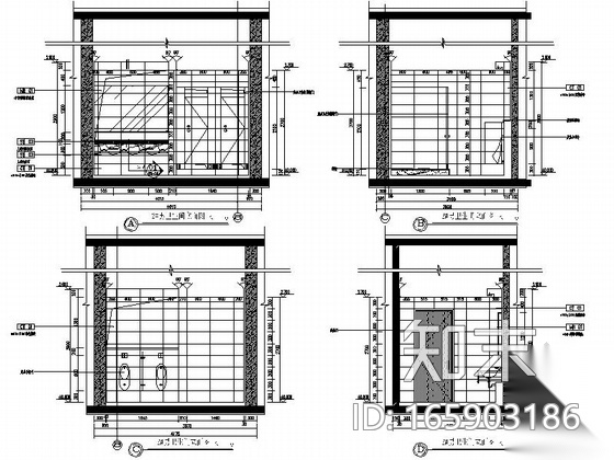 [北京]药品检验现代风格科研楼室内装修施工图（含高清效...cad施工图下载【ID:165903186】