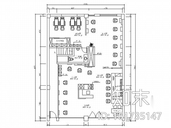 158㎡美发店室内装修图施工图下载【ID:161735147】